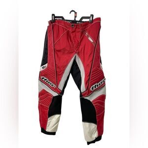 Thor MX Phase Motocross Pants Men’s Size 28 Red/Black/Grey